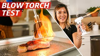 Blow Torch Test Which One Is Best for Your Kitchen — The Kitchen Gadget Test Show [upl. by Nylecsoj711]