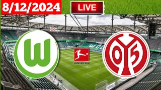 Wolfsburg vs Mainz  Bundesliga  Live Match Score HD Today 2024 [upl. by Kcinnay823]