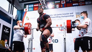 Russel Orhii 2021 IPF World Champion  World Record Performance [upl. by Novikoff]