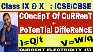 ICSECBSE Class 10th Current Electricity 01  Current and Potential Difference  English [upl. by Obe570]