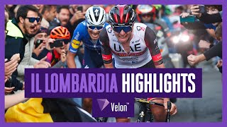 Il Lombardia 2021 Race Highlights [upl. by Beale]