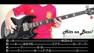 Eternal flame Bangles ― Bass cover with tabs and lyrics [upl. by Corabel]