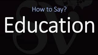 How to Pronounce Education CORRECTLY Meaning amp Pronunciation [upl. by Saixela]