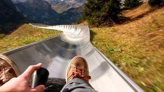 Rodelbahn Oeschinensee Kandersteg  Bobsled POV [upl. by Adnirual]