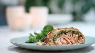 Recept zalm bladerdeeg uit de oven [upl. by Frieder]