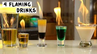 Four Flaming Drinks [upl. by Einhpad]