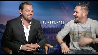 Leonardo DiCaprio and Tom Hardy interview for THE REVENANT [upl. by Gaul]