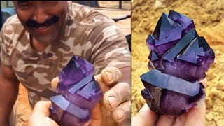 Digging for Top Quality World Class Amethyst Quartz Crystals in South Carolina [upl. by Idaf175]