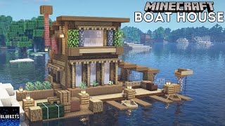 Minecraft Tutorial  How to Build a Boat House 23 [upl. by Scarrow]