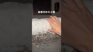 岐阜市めちゃ雪 shorts 雪 大雪 ドカ雪 警報級 [upl. by Esoj]