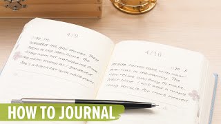 How to Journal Writing Tips Journal Topics and More [upl. by Moyers]