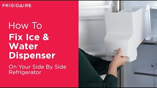 Side By Side Refrigerator Ice amp Water Dispenser Troubleshooting [upl. by Koblick]