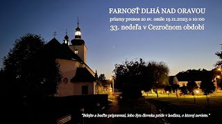 Svätá omša vysielaná │ ONLINE │ NAŽIVO │ LIVE │ 33 nedeľa v Cezročnom období │ 19112023 │ 1000 [upl. by Bunce]