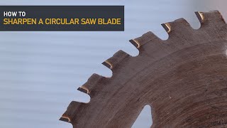 How to sharpen a circular saw blade [upl. by Benjie22]