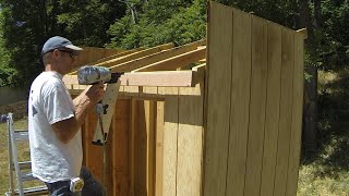 How To Build A Lean To Shed  Part 5  Roof Framing [upl. by Abner]