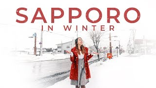 Exploring Hokkaido Fun Winter Things to Do in Sapporo Japan Vlog [upl. by Nilyac]