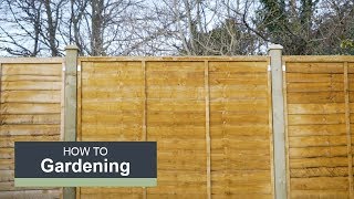 How to install a fence with Wickes [upl. by Eisenstark]