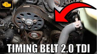 How to Change Timing Belt VW T5 20TDI [upl. by Avrenim]