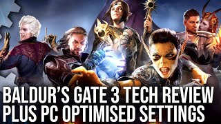 Baldurs Gate 3 PC  DF Tech Review  Graphics Analysis  Optimised Settings [upl. by Air]