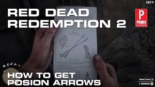 Red Dead Redemption 2 How to Find the Recipe and Craft Poison Arrows [upl. by Atteloj]