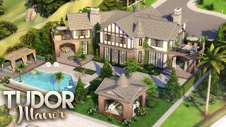 TUDOR MANOR  Luxury Celebrity Mansion   FULL CC LIST  The Sims 4 Speed Build [upl. by Pederson797]