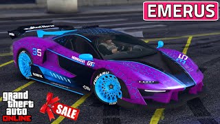 Progen Emerus Best Customization  SUPER Racing Build  Review  GTA 5 Online [upl. by Templa899]