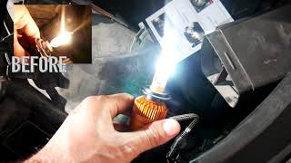 How to change car headlight halogen to LED by SampD [upl. by Connell766]