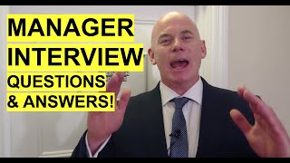 MANAGER Interview Questions and Answers How to PASS a Management Job Interview [upl. by Yrrol]