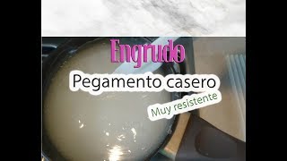 Pegamento casero BARATO Engrudo resistente [upl. by Acnoib17]