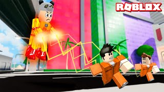 Süper Kahraman Oldum Herkesi Yakaladım Ateş Adam  Roblox Mad City [upl. by Sinclare700]