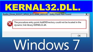 How to fix dynamic link library kernel32dll error on WINDOWS 7  kernel32dll error fix windows 7 [upl. by Layney85]