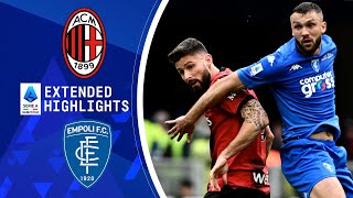 AC Milan vs Empoli Extended Highlights  Serie A  CBS Sports Golazo [upl. by Silletram948]