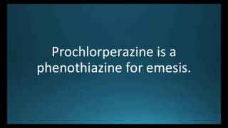 How to pronounce prochlorperazine Compazine Memorizing Pharmacology Flashcard [upl. by Arhaz5]