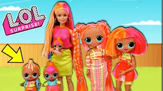 Barbie LOL Family Fun with Neonlicious  Class Pet Babysitting Adventure [upl. by Marlane]