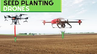 Top 5 Agricultural Drones that Spread Seeds  Forestation Drones [upl. by Ynaffital]