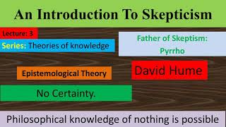 An Introduction to Skepticism  Method of Doubt  Local and Global Skepticism Philosophy Simplified [upl. by Sedgewake]