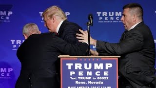 Donald Trump rushed off stage during rally in Nevada [upl. by Elem]