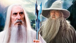 GANDALF vs SARUMAN Battle of the Wizards  Lord of the Rings Hobbit [upl. by Isus]