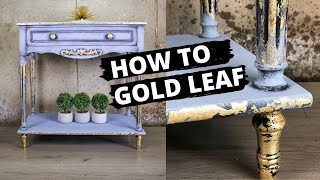 How to Gold Leaf amp Dry Brush Chalk Paint [upl. by Assi]