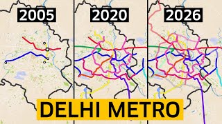 How Delhi Metro Became Indias Largest Metro Network [upl. by Laehcor]