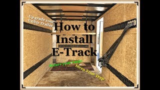 How to install ETrack amp a shelf in a Utility Cargo trailer [upl. by Chiarra]