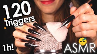 ASMR 120 Best Triggers For Sleep amp Deep Relaxation 😴 1Hr No Talking [upl. by Nollad]