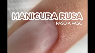 MANICURA RUSA paso a paso cutícula perfecta [upl. by Apollus676]