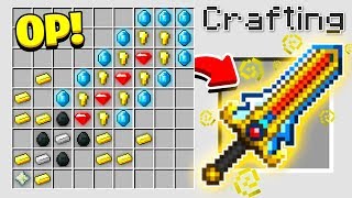 HOW TO CRAFT A 1000000 SWORD OVERPOWERED Minecraft 113 Crafting Recipe [upl. by Hyozo138]