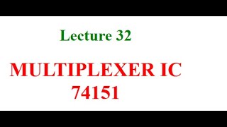 Multiplexer IC 74151 [upl. by Rotciv]