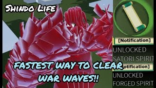 Shindo Life  Getting Bankai Spirit And How To Clear War Waves Fast [upl. by Lorrin]