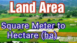 How to Calculate Land Area Square Meter to Hectare [upl. by Cunningham109]