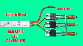 Superb Effect RGB Strip LED Controller Circuit [upl. by Verene683]