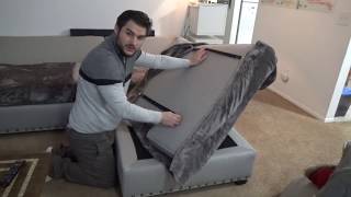 Slipcover Hack  How To Inexpensively Cover a Sofa  No Sew [upl. by Ford]