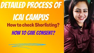 Detailed process of ICAI Campus Placement [upl. by Belia766]